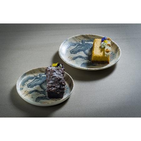 Тарелка плоская Ø16см с вертикальным бортом MESOPOTAMIA HORSE Hygge