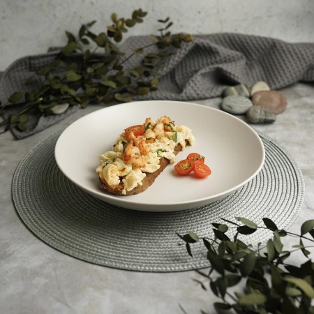 Салатник Ø25.5cм 1300мл NOBLE Fine Plus Light Grey