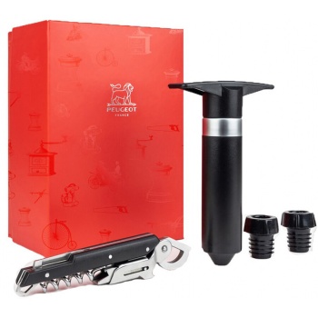 Насос вакуумный для вина с двумя пробками и штопором CLAVELIN - 200725 Peugeot