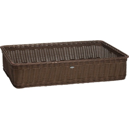 Корзинка для хлебобулочных изделий 60x40x13см коричневая