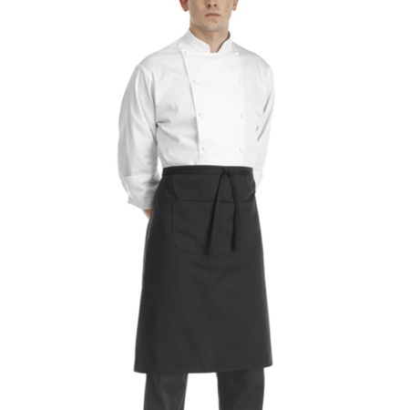 Передник с карманом 70x70см Egochef черный - 80% полиэстер, 20% хлопок