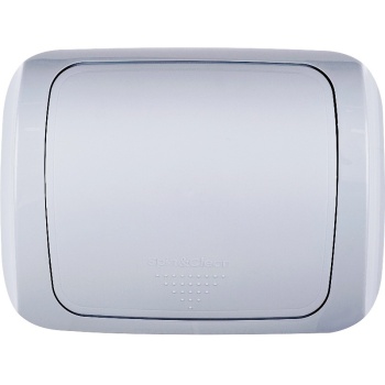 Контейнер для мусора 12л с крышкой-маятником Step серый Plast Team