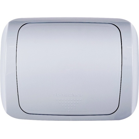Контейнер для мусора 12л с крышкой-маятником Step серый Plast Team