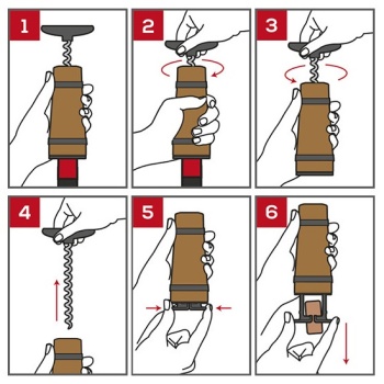 Штопор деревянный BARREL Walnut