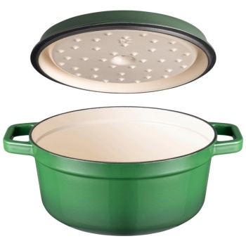 Кокот с крышкой Ø28см 5л зеленый