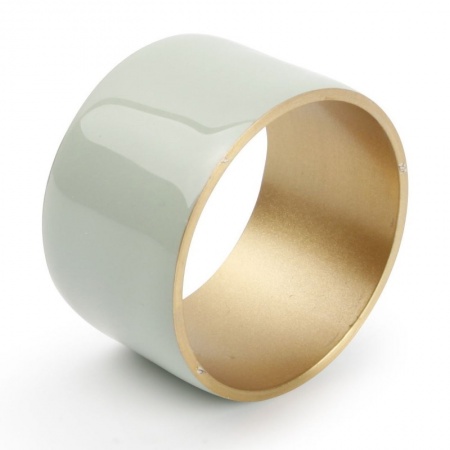 Набор колец для салфеток Ø5см CENTRO mint green/gold, 4шт