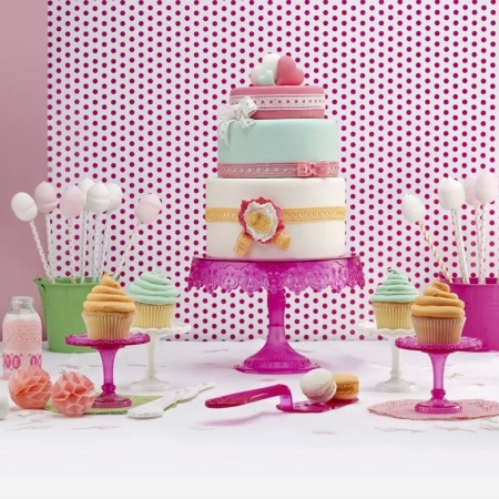 Лопатка для торта 290мм Sweetable фуксия