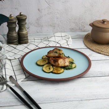 Тарелка Ø26cм Blue Matt TAIGA