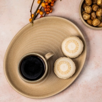 Блюдце овальное 20x17см MIRAGE Ripple