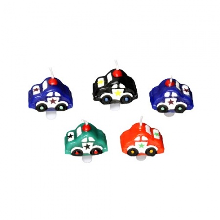 Свечи для торта Машинки, 5шт