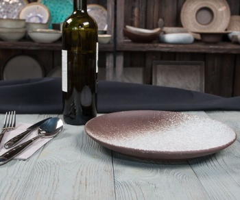 Тарелка Ø26.5см Brown TAIGA Untouched