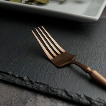 Вилка столовая 21см 1920-Copper медный матовый цвет PVD покрытие