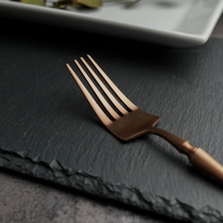 Вилка столовая 21см 1920-Copper медный матовый цвет PVD покрытие