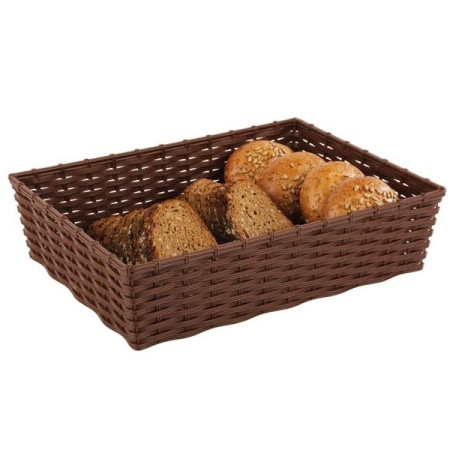 Корзинка для хлеба 39.5x29.5x(h)10см коричневый
