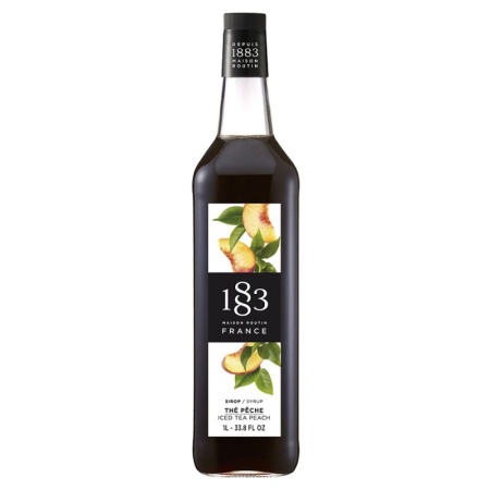 Сироп 1883 Холодный чай со вкусом персика (Iced Tea Peach), 1л - стекло