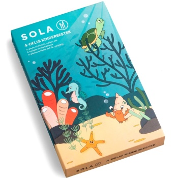 Набор детских столовых приборов Sea animals - 4 предмета