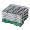 Кассета Camrack на 49 ячеек для мойки и хранения бокалов Ø6.2x21.5см Cambro зеленый
