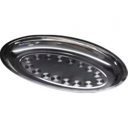 Блюдо овальное, поднос 40x27см Profi-Chef из нерж.стали