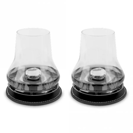 Набор стаканов для дегустации виски на охлаждающей подставке Whisky Atmosphere, 2шт