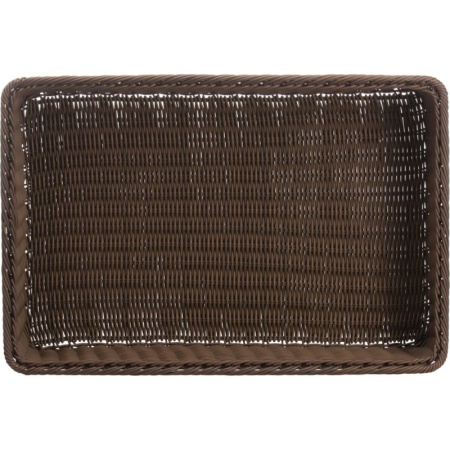 Корзинка для хлебобулочных изделий 60x40x13см коричневая