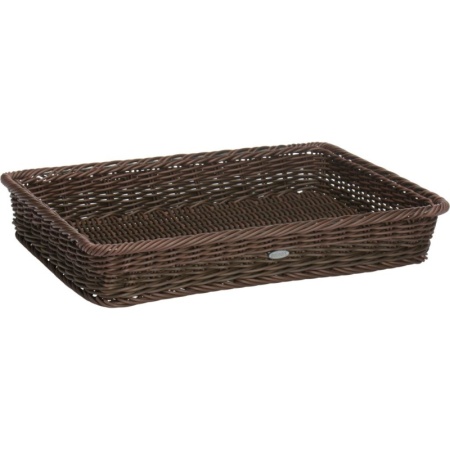 Корзинка для хлебобулочных изделий 40x30x7см коричневый