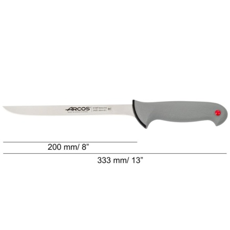 Нож филейный 20см COLOUR PROF