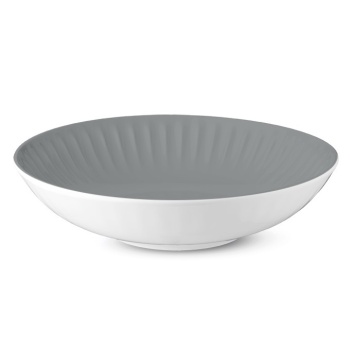 Тарелка глубокая Ø22см RIBBY графит