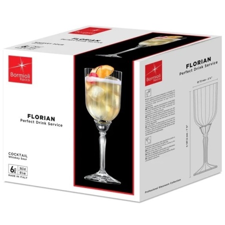 Набор бокалов для коктейля 245мл FLORIAN, 6шт
