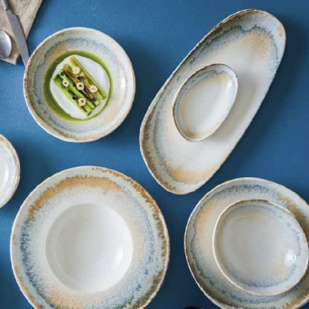 Блюдо, тарелка прямоугольная 34x16см KNIDOS Vago