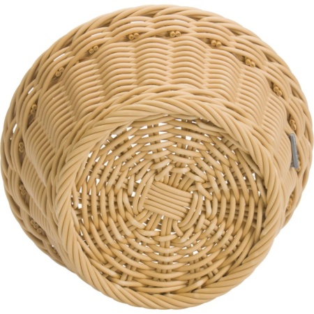 Корзинка для хлебобулочных изделий Ø18.5x10см св.бежевая