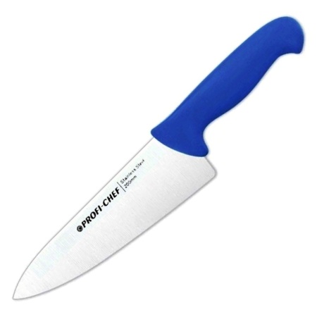 Нож поварской 20см Profi-Chef синий