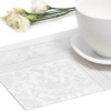Салфетка 40x40см ROYAL Collection Ornaments белая, 20шт