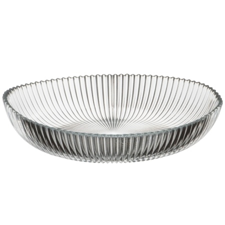 Салатник стеклянный овальный 25.5x16.5x(h)6см Aria прозрачный