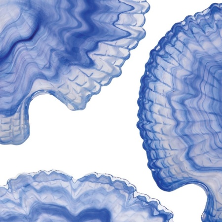 Блюдо стеклянное 24.3x(h)2.7см Tropicana синее