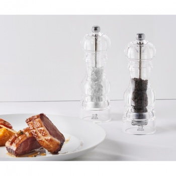 Набор мельниц для соли и перца NANCY Transparent 18см