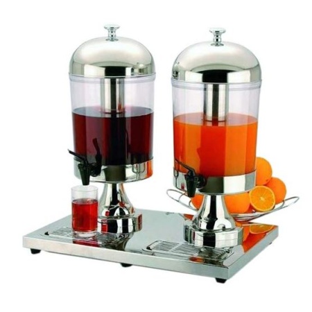Диспенсер для сока 2x8л INOX STAR 36x52x(h)55см
