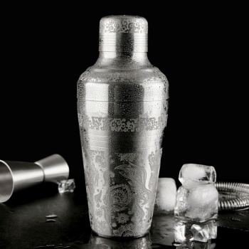 Шейкер 500мл "Floral Japaness" Profi-Chef нержавеющая сталь