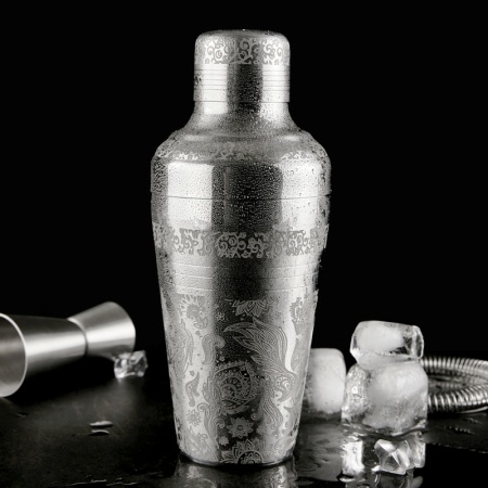 Шейкер 500мл "Floral Japaness" Profi-Chef нержавеющая сталь