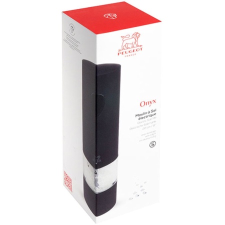 Электрическая мельница для соли ONYX Black 20см