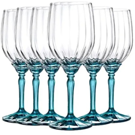 Набор бокалов для белого вина 380мл Spritz FLORIAN LUCENT BLUE, 6шт