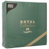 Салфетка 40x40см ROYAL Collection темно-зеленая, 50шт
