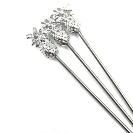 Шпажка барная "Ананас" Barbossa нерж.сталь (уп.10шт)