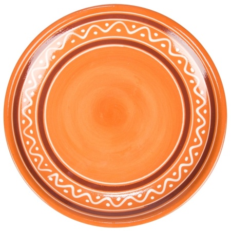 Тарелка плоская 24см керамика - Псковский гончар