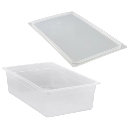 Гастроемкость GN 1/1 15см 19.5л с крышкой (PP) Cambro