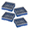 Кассета Camrack на 25 ячеек для мойки и хранения бокалов Ø8.7x9.2см Cambro синий, 4шт