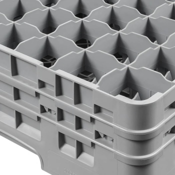 Стойка для бокалов 15.5см на 36 отделений Cambro серый