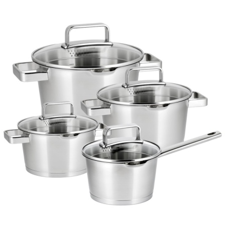 Набор посуды Diamond – 4 предмета – 3 кастрюли и сотейник