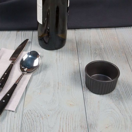 Соусник, рамекин 90мл Ø7см Black RAW Stellar