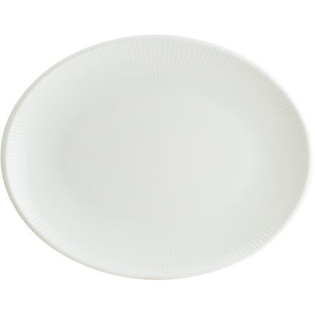 Блюдо овальное 36x28см IRIS White Moove