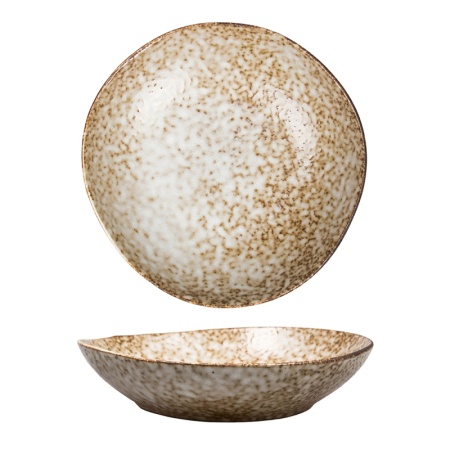 Тарелка глубокая, салатник Ø19.5см 550мл STOCKHOLM Brown Spider Silk